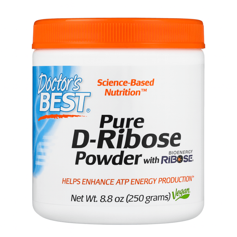 Doctor's Best D-Ribose with Bioenergy Ribose, Non-GMO, Vegan, Gluten Free, Energy Enhancemen