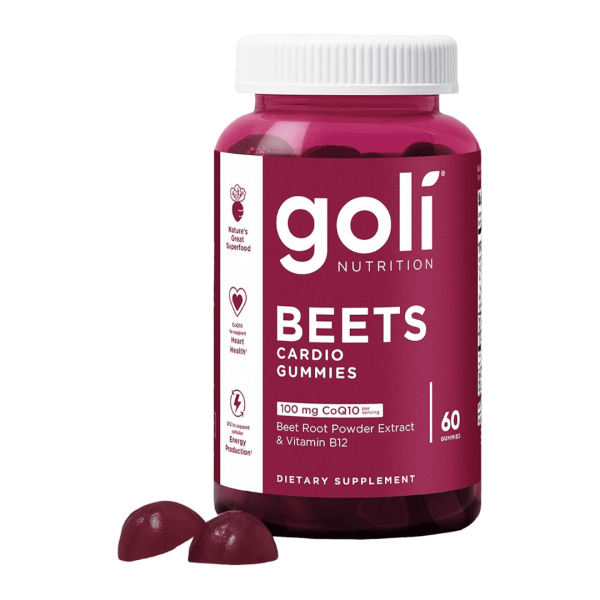 Goli Beets Cardio Gummies – Heart Health & Energy Support (60 Count)